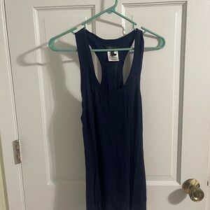BCBGMaxAzria Blue Sleeveless Tank Top